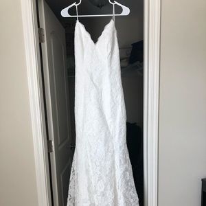 Ivory wedding dress size 8 all lace